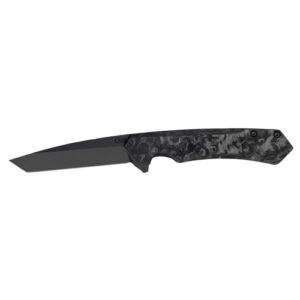 Mission Series Marbled Carbon Fiber S35VN Tanto DLC-Coated Blade Kinzua®