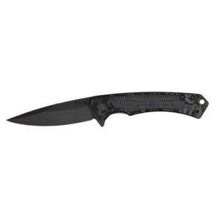 Marbled Carbon Fiber Magnacut Drop Point DLC-Coated Blade Marilla®