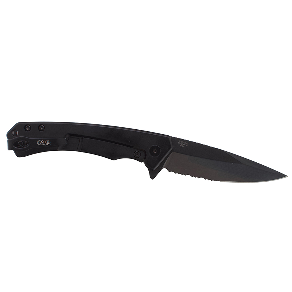 Mission Series Marbled Carbon Fiber MagnaCut Drop Point DLC-Coated Serrated Blade Marilla® - Image 3
