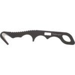 Duty Safety Hook with MOLLE-Compatible Easy-Access Sheath – 440C Stainless Steel, Black Powder Coat