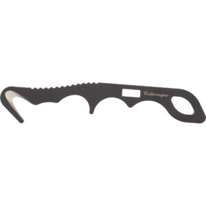 Duty Safety Hook with MOLLE-Compatible Easy-Access Sheath – 440C Stainless Steel, Black Powder Coat