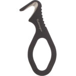 EDC Safety Hook with MOLLE-Compatible Easy-Access Sheath – 440C Stainless Steel, Black Powder Coat