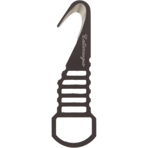 Kit Safety Hook with Integrated Injection-Molded Sheath – 440C Stainless Steel, Black Cerakote