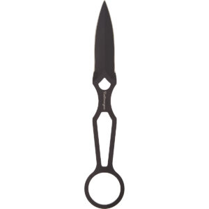 Vest Dagger with Multi-Compatible Injection-Molded Sheath – 440C Stainless Steel, Black Cerakote